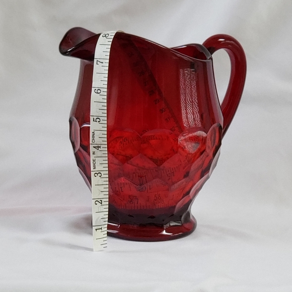 VINTAGE! Ruby Red Pitcher by Duncan Miller - Picture 8 of 10